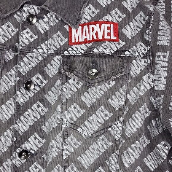 MARVELL Disney Parks Marvel Logo Denim Jacket. Size L - Picture 4 of 9